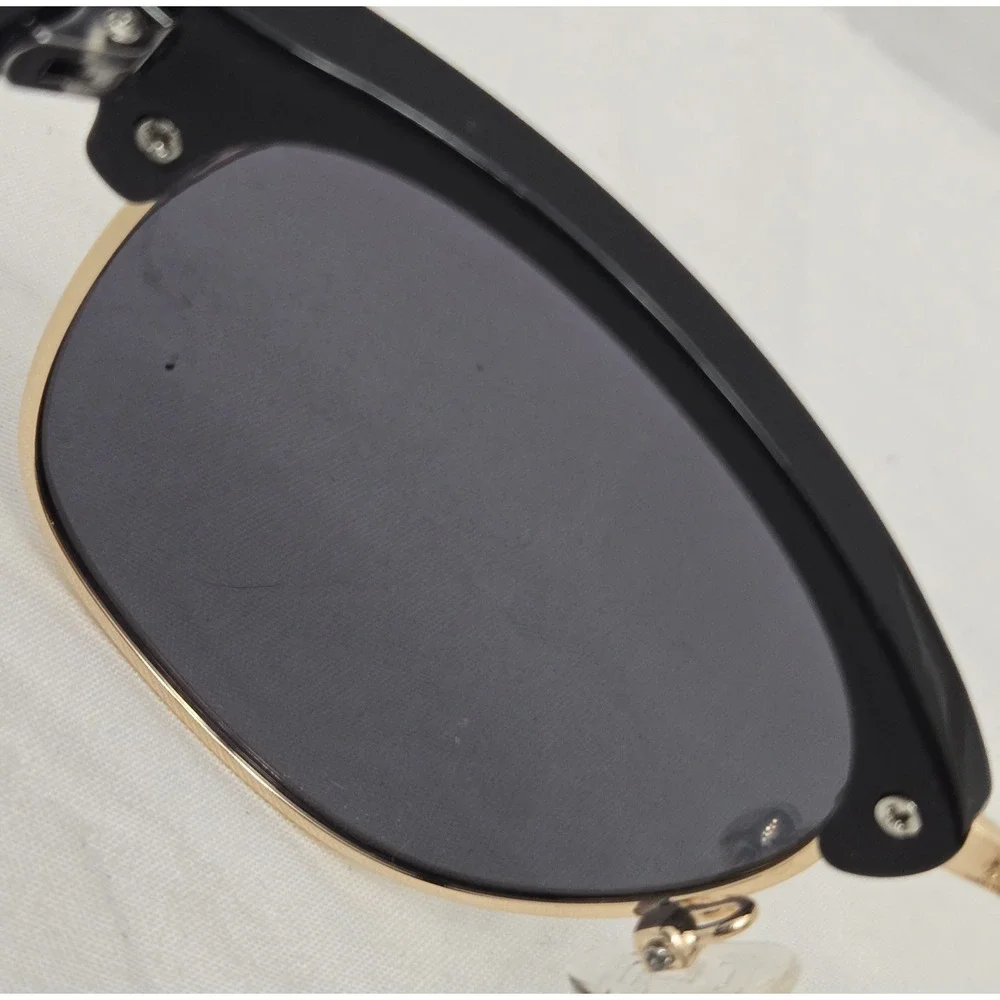 Belmonte Bliss Browline Sunglasses - Black & Gold E8830 51-18-138